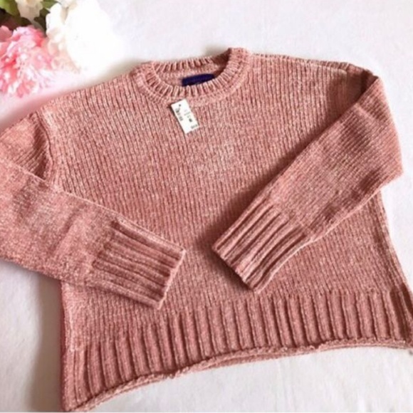 Aeropostale Sweaters - Solid Chenille Pink Aeropostale Sweater